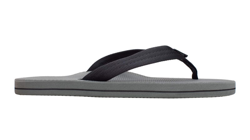 Rainbow Sandals Men's Black/Grey Single Layer Soft Top 1" EVA Rubber Filled Nylon Strap - Image 4